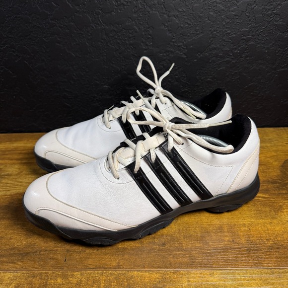 Adidas Tech Response 791003 White Synthetic Leather Golf Shoes Mens Size 12